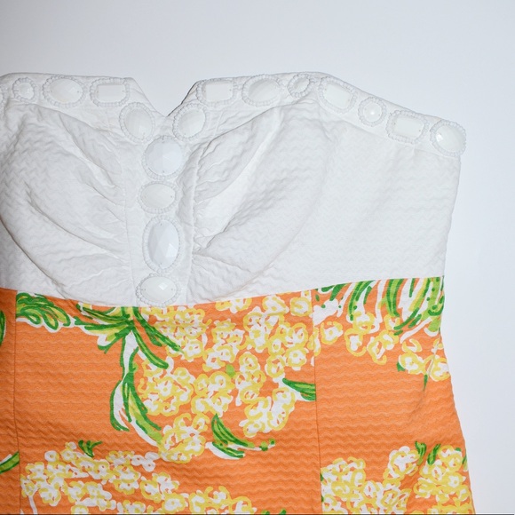 Lilly Pulitzer Bowen Lace By The Docks Dress Nectar Orange - Picture 4 of 9